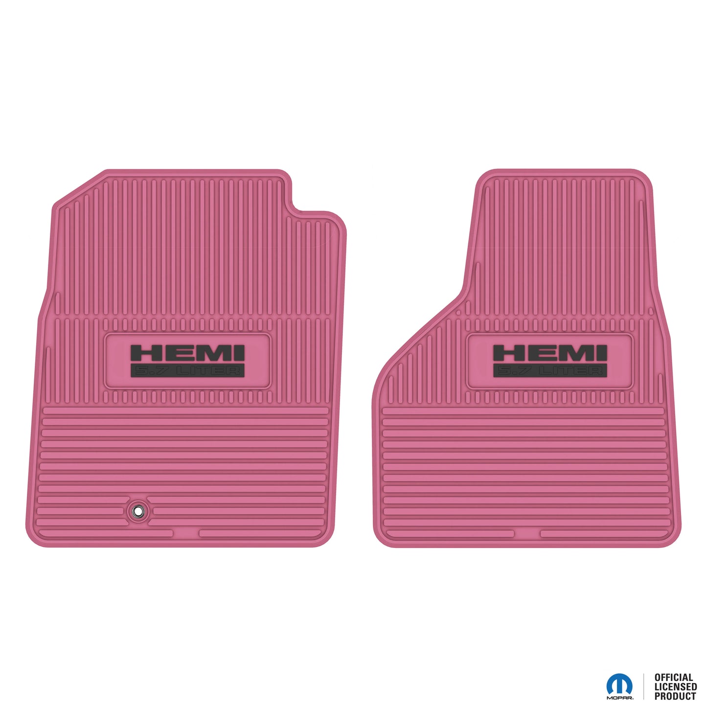 2002–2008 Ram 1500 / 2003–2009 Ram 2500 & 3500 Regular Cab Custom Floor Mats (2-Piece) w/ HEMI 5.7L Logo