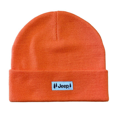 Jeep Pines Patch Flip Knit Beanie Hat