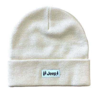 Jeep Pines Patch Flip Knit Beanie Hat