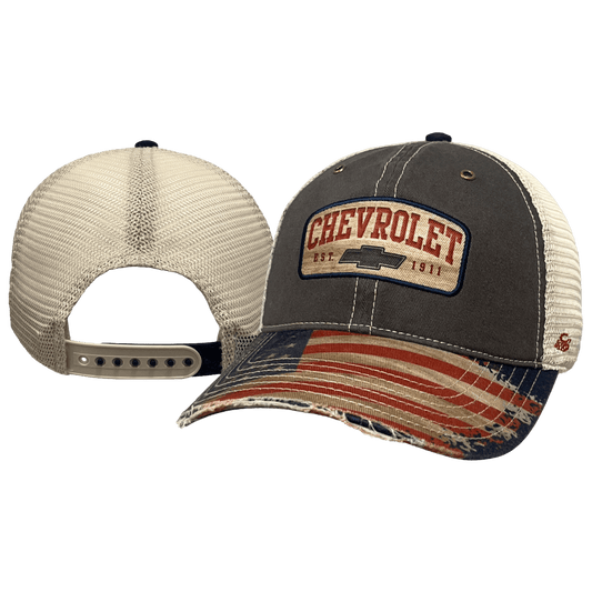 Chevrolet Heritage Flag Mesh Snapback Hat