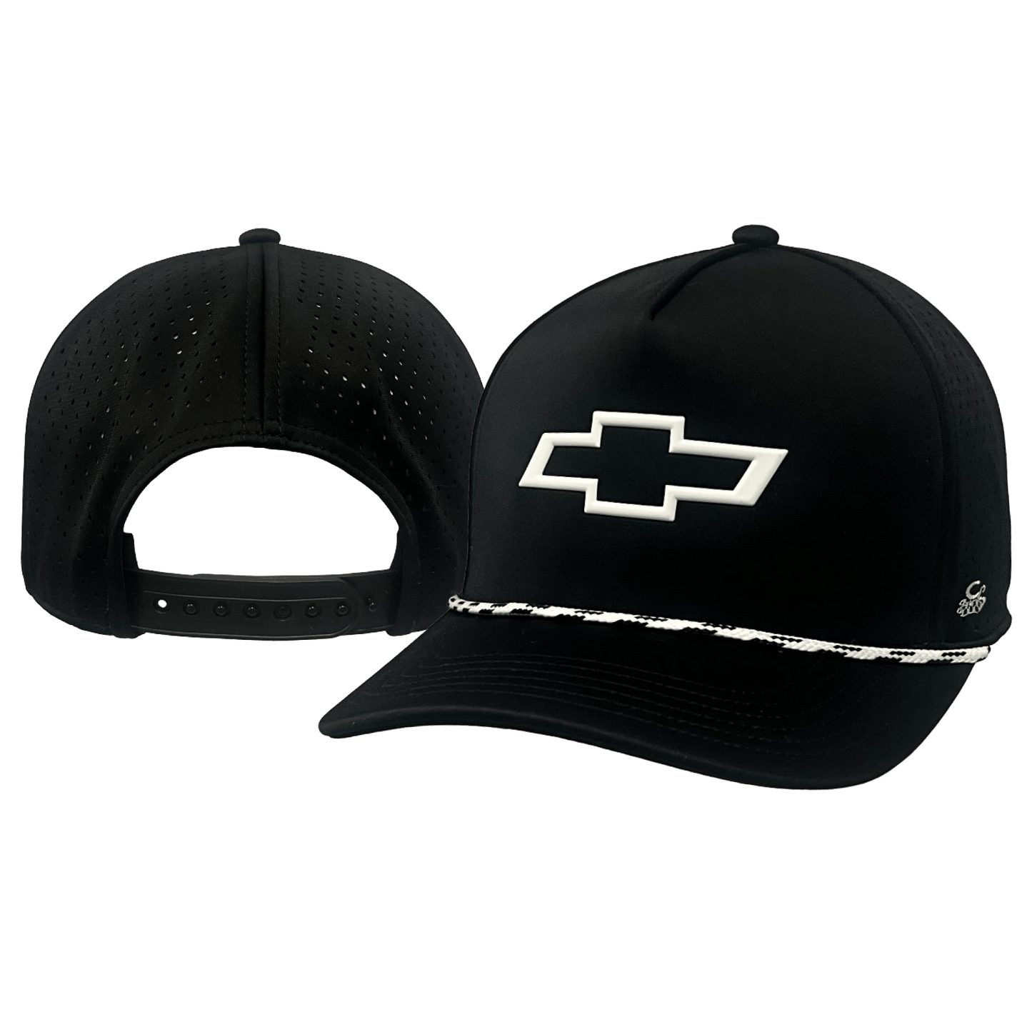 Chevrolet Neoprene 3D Bowtie Perforated Snapback Hat