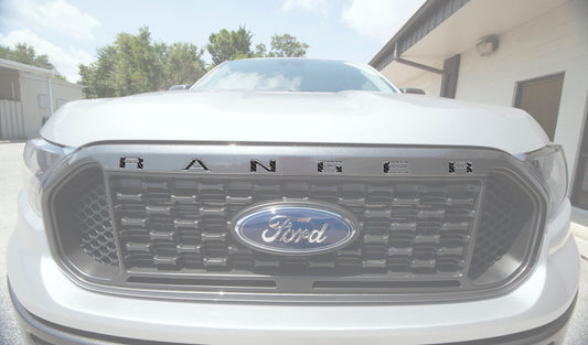 Front Grille Inserts Letter Inserts Fits 2019-2023 Ford Ranger