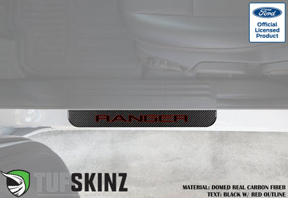 Door Sill Protection Overlays (Domed) 2019-2023 Ford Ranger