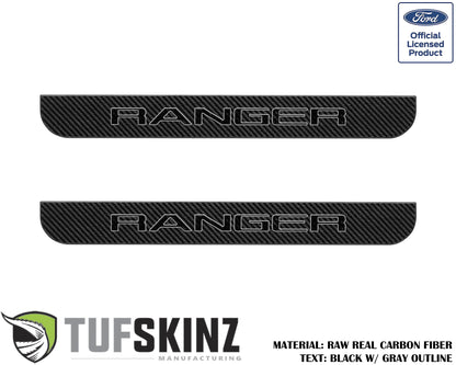 Door Sill Protection Overlays (Domed) 2019-2023 Ford Ranger