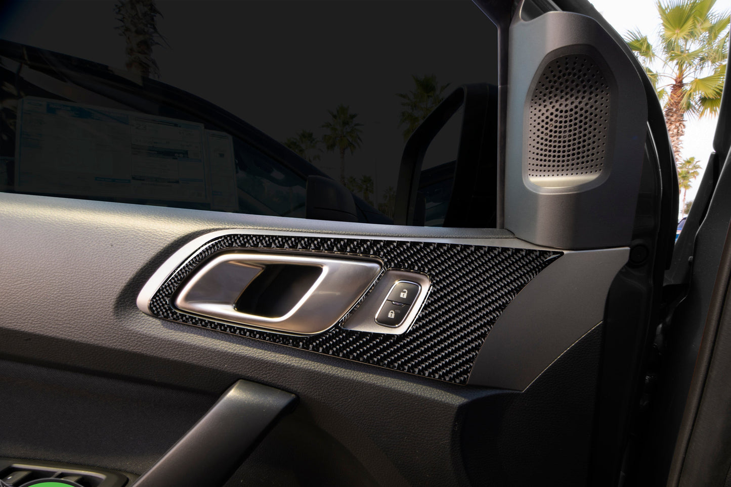 Door Handle Surround Accent Overlays Fits 2019-2023 Ford Ranger SuperCrew