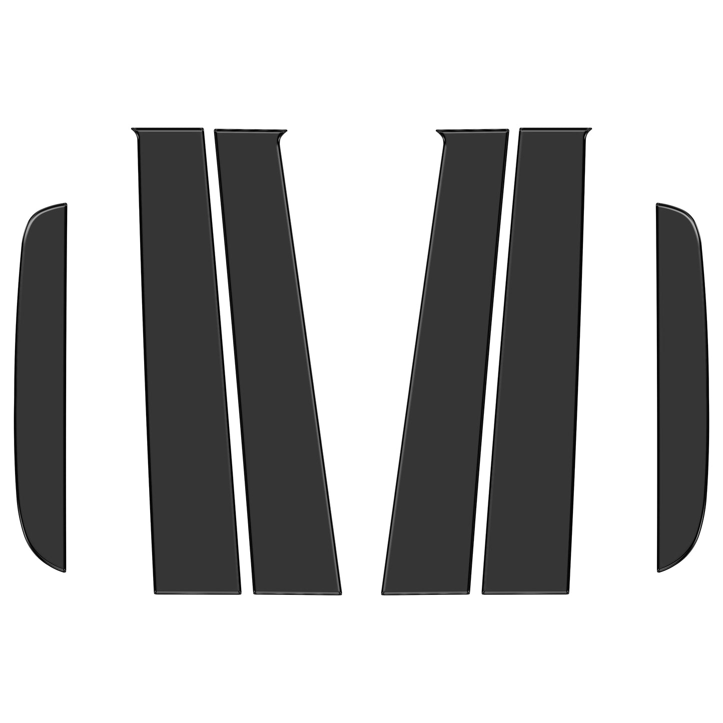 Door Pillar (B+C) Overlays Fits 2019-2023 Ford Ranger SuperCrew