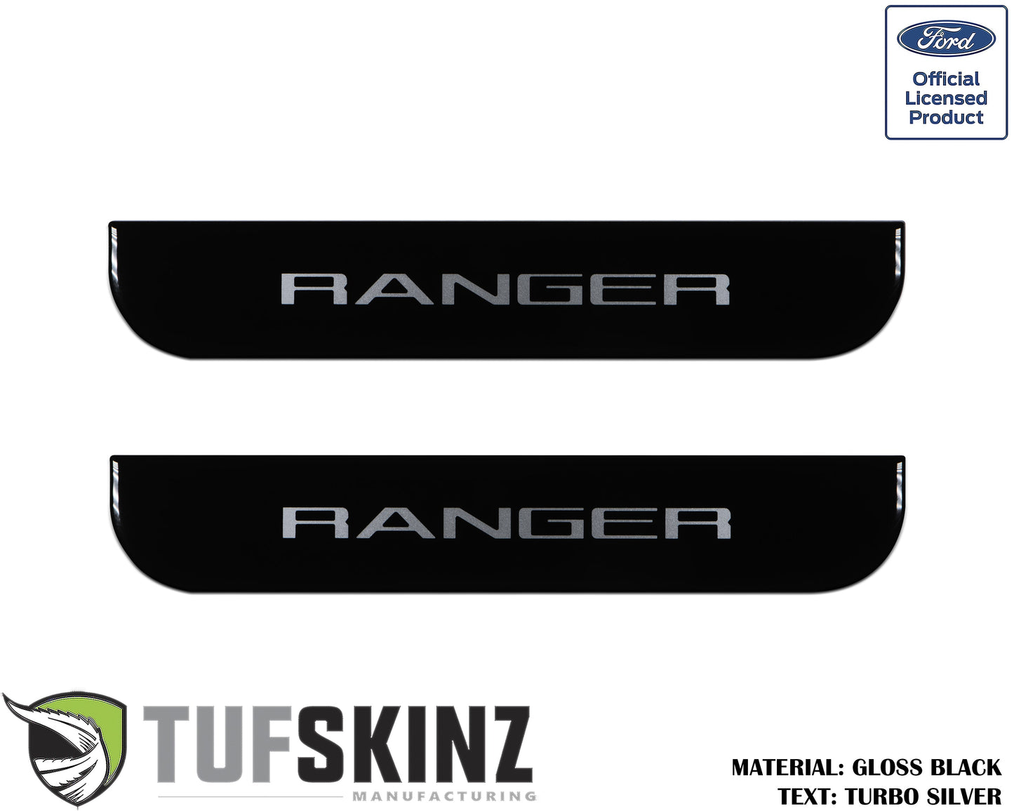 Door Sill Protection Overlays (Domed) 2019-2023 Ford Ranger
