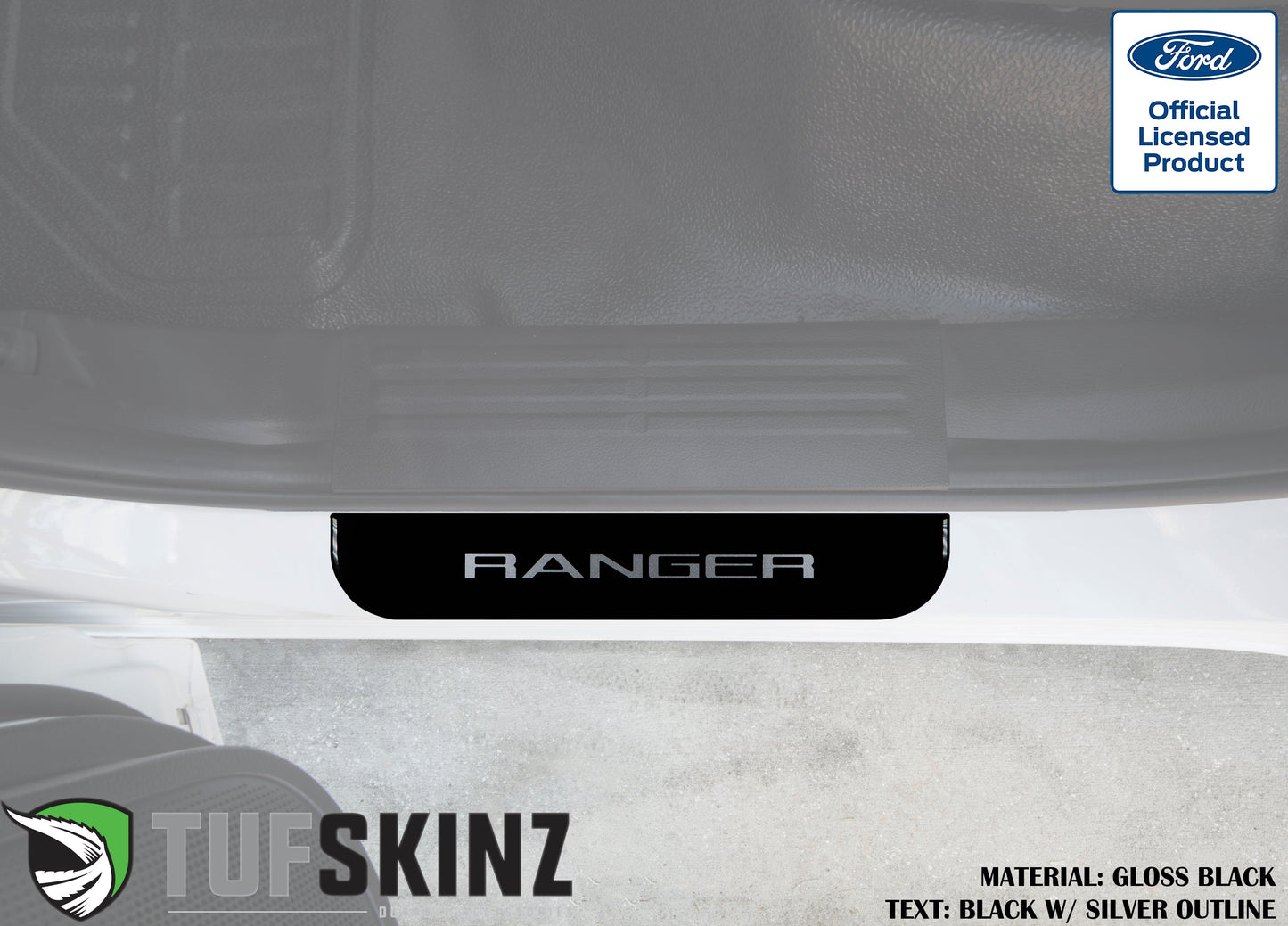 Door Sill Protection Overlays (Domed) 2019-2023 Ford Ranger