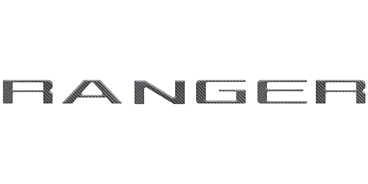 Tailgate Letter Inserts Fits 2019-2023 Ford Ranger