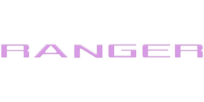 Tailgate Letter Inserts Fits 2024-2026 Ford Ranger