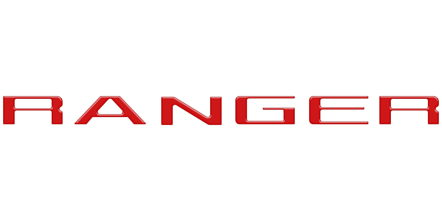 Tailgate Letter Inserts Fits 2024-2026 Ford Ranger