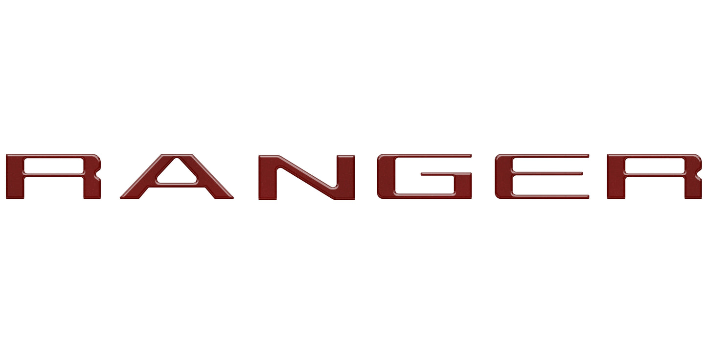 Tailgate Letter Inserts Fits 2019-2023 Ford Ranger
