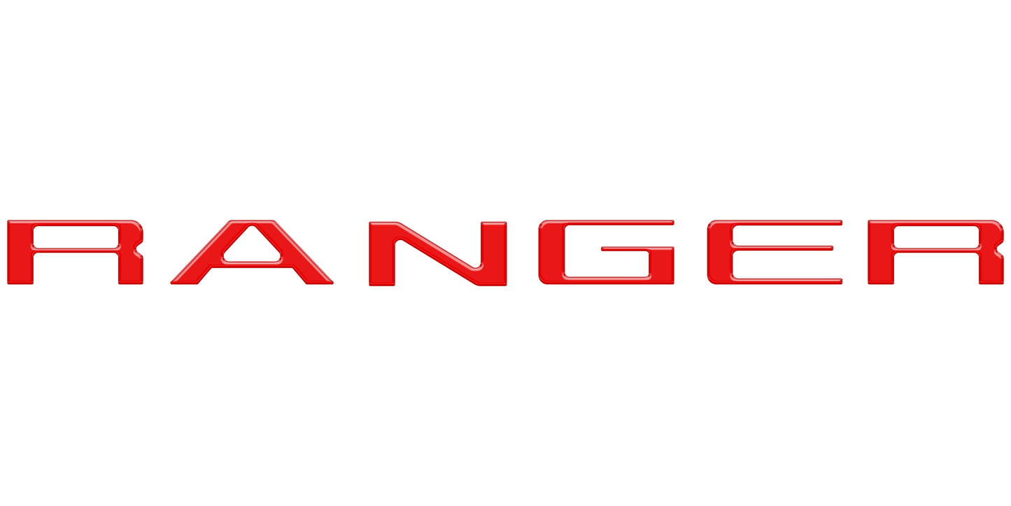 Tailgate Letter Inserts Fits 2019-2023 Ford Ranger