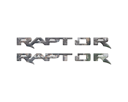 Raptor Running Board Emblem Overlays Fits 2024-2026 Ford Ranger Raptor