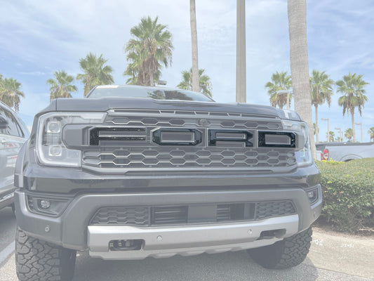 Grille Letter Overlays Fits 2024-2026 Ford Ranger Raptor
