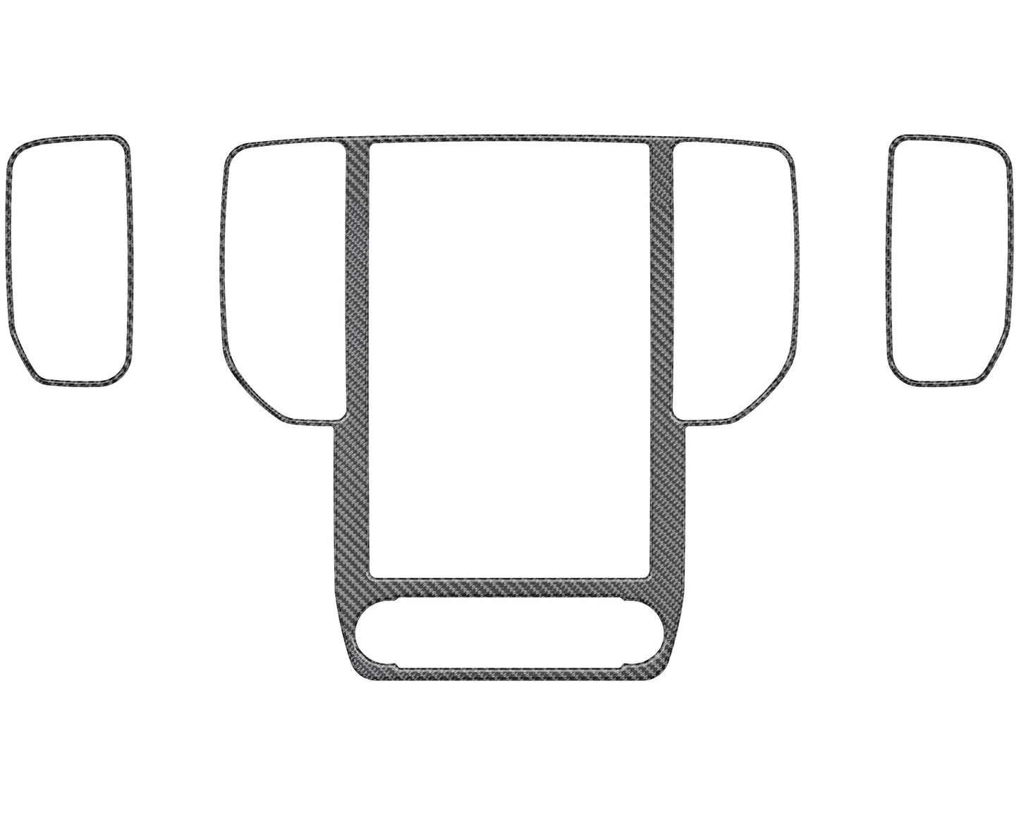 Display Screen/A.C. Vent Accent Trim Fits 2024-2026 Ford Ranger