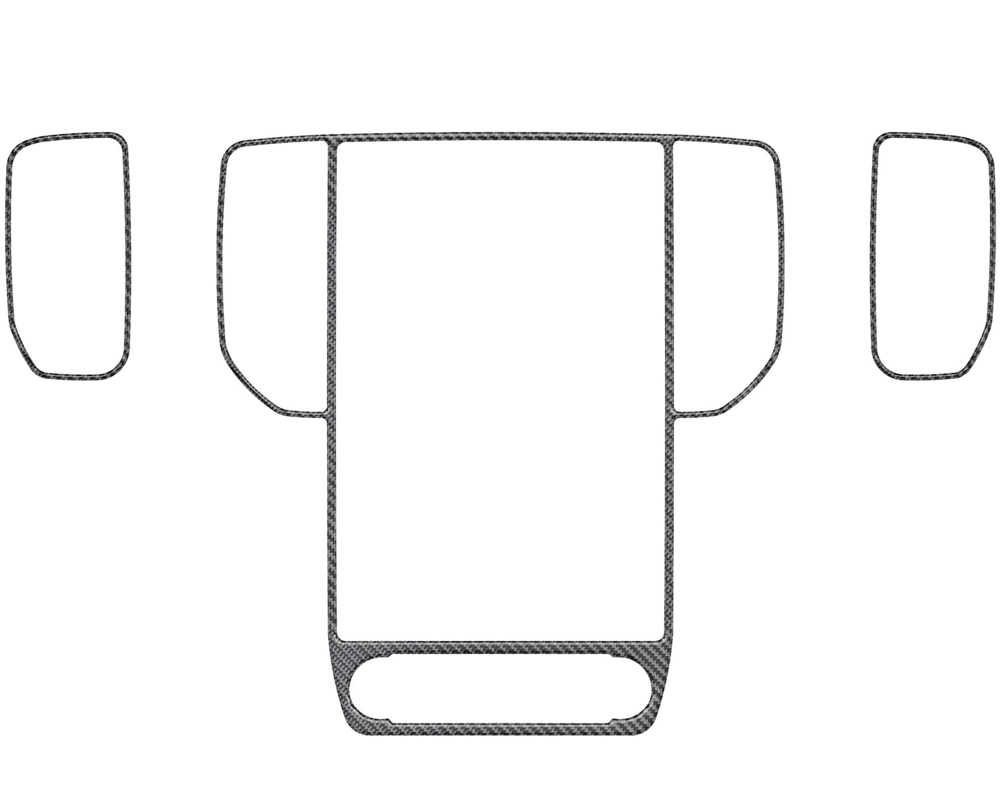 Display Screen/A.C. Vent Accent Trim Fits 2024-2026 Ford Ranger