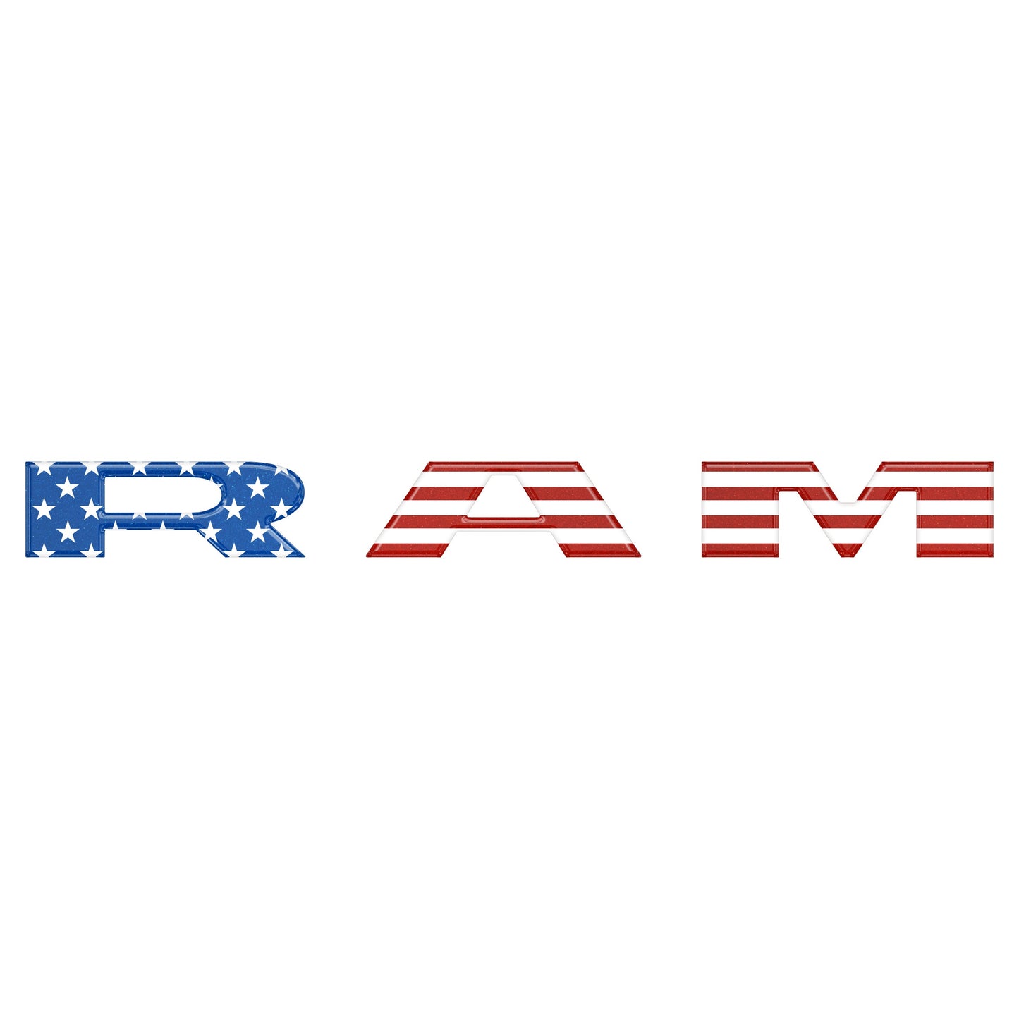 Ram 1500/2500/3500 Grille Letter Overlays – Fits 2025–2026