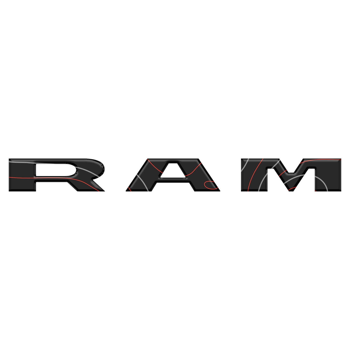 Ram 1500/2500/3500 Grille Letter Overlays – Fits 2025–2026