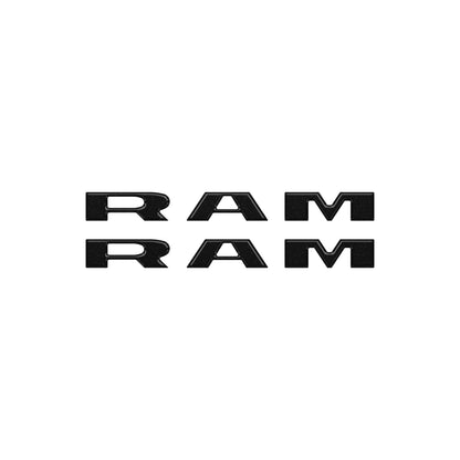 Ram 1500/2500/3500 Doorsill Plate Letter Overlays – Fits 2025–2026
