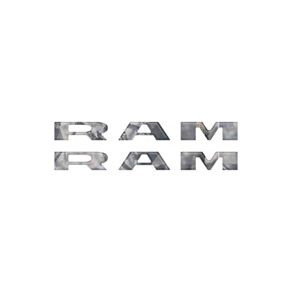 Ram 1500/2500/3500 Doorsill Plate Letter Overlays – Fits 2025–2026