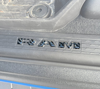 Ram 1500/2500/3500 Doorsill Plate Letter Overlays – Fits 2025–2026