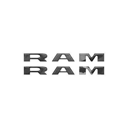 Ram 1500/2500/3500 Doorsill Plate Letter Overlays – Fits 2025–2026