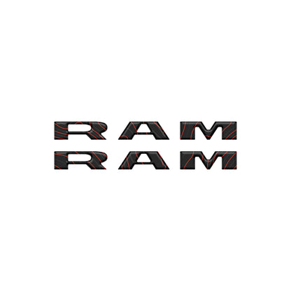 Ram 1500/2500/3500 Doorsill Plate Letter Overlays – Fits 2025–2026