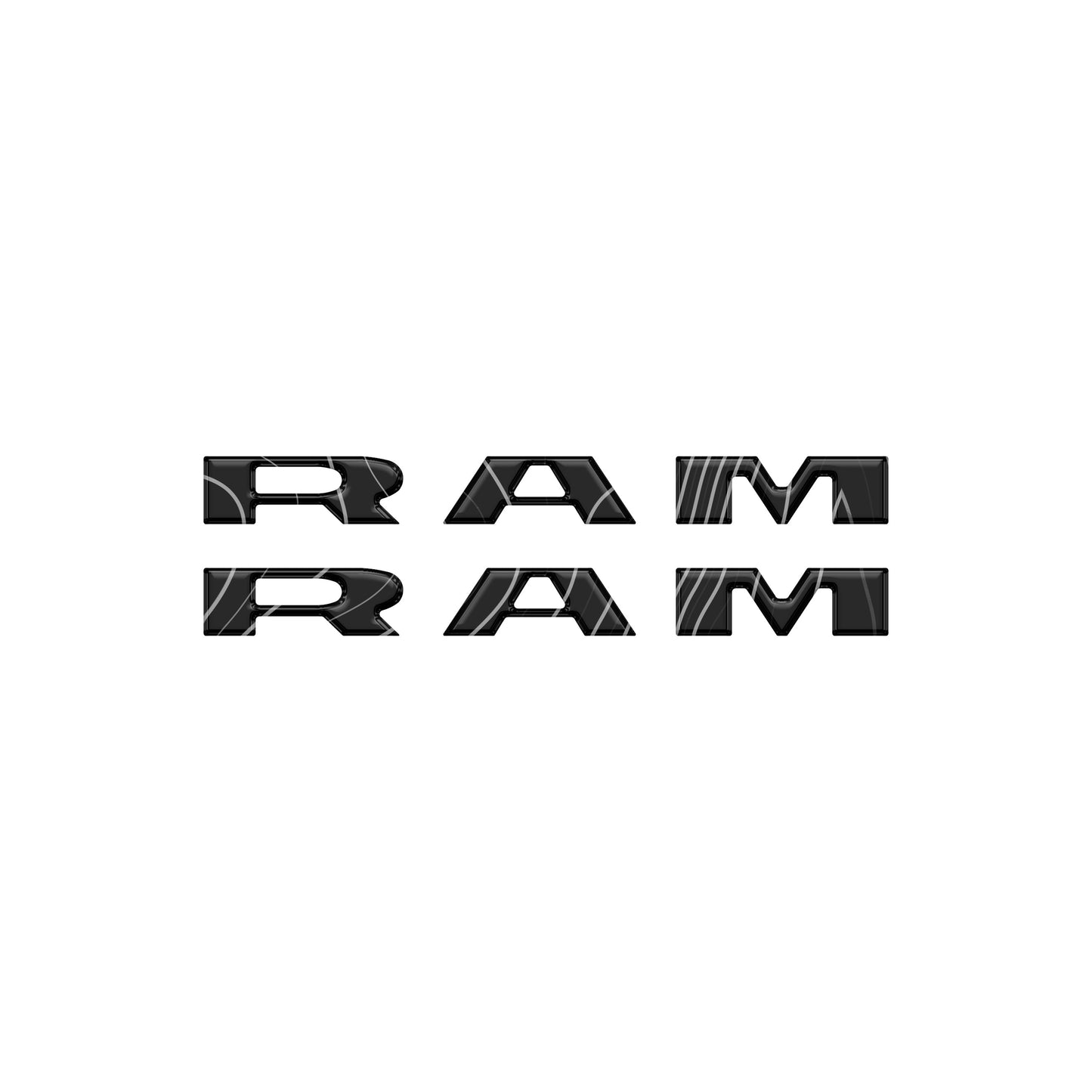 Ram 1500/2500/3500 Doorsill Plate Letter Overlays – Fits 2025–2026
