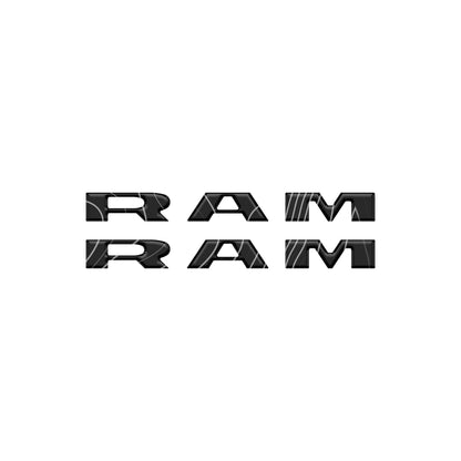 Ram 1500/2500/3500 Doorsill Plate Letter Overlays – Fits 2025–2026