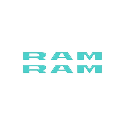 Ram 1500/2500/3500 Doorsill Plate Letter Overlays – Fits 2025–2026