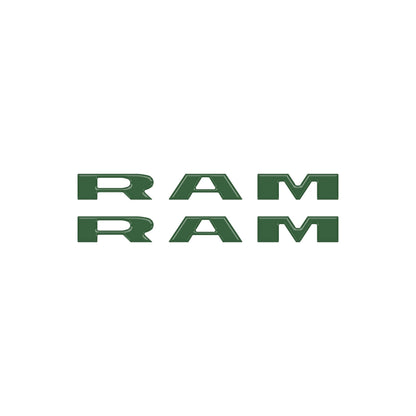 Ram 1500/2500/3500 Doorsill Plate Letter Overlays – Fits 2025–2026