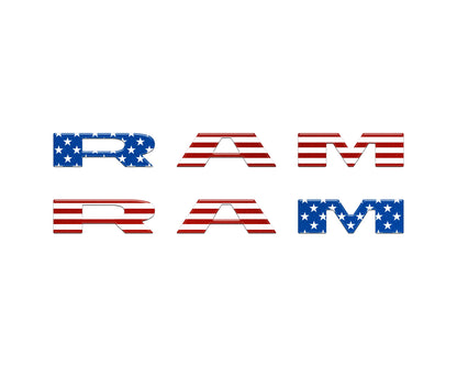 Ram 1500/2500/3500 Front Door Emblem Overlays – Fits 2025–2026