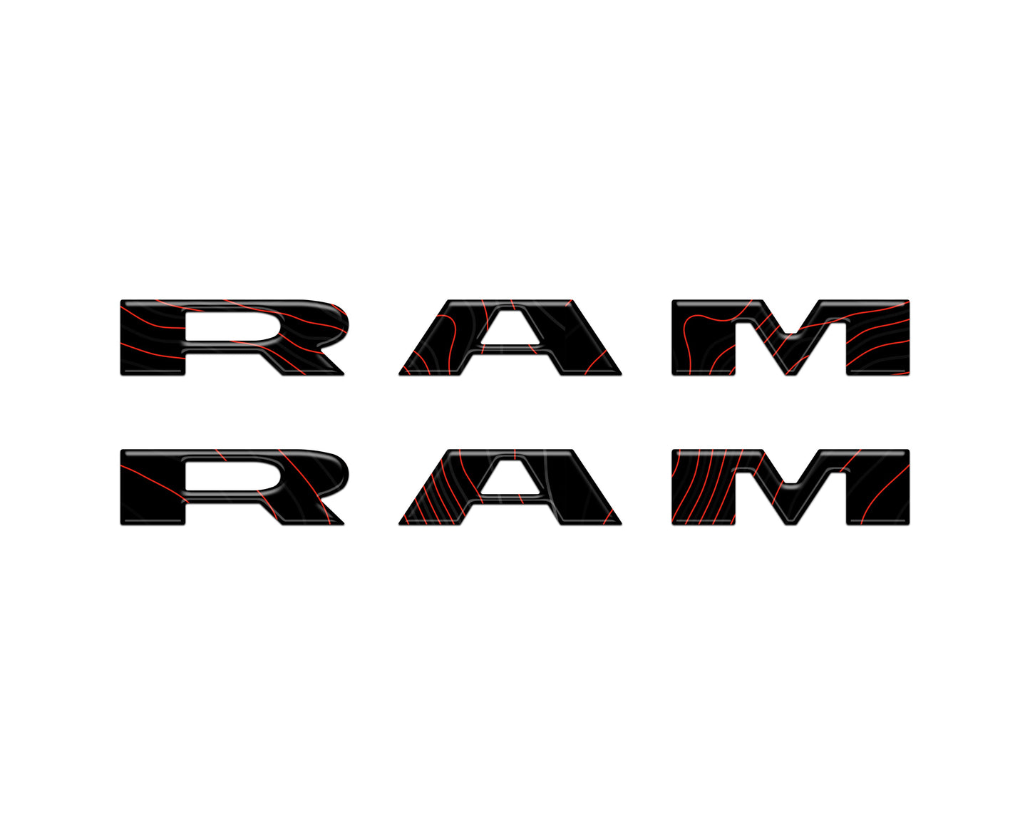 Ram 1500/2500/3500 Front Door Emblem Overlays – Fits 2025–2026