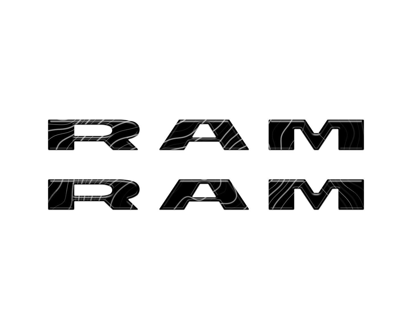 Ram 1500/2500/3500 Front Door Emblem Overlays – Fits 2025–2026