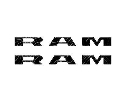 Ram 1500/2500/3500 Front Door Emblem Overlays – Fits 2025–2026