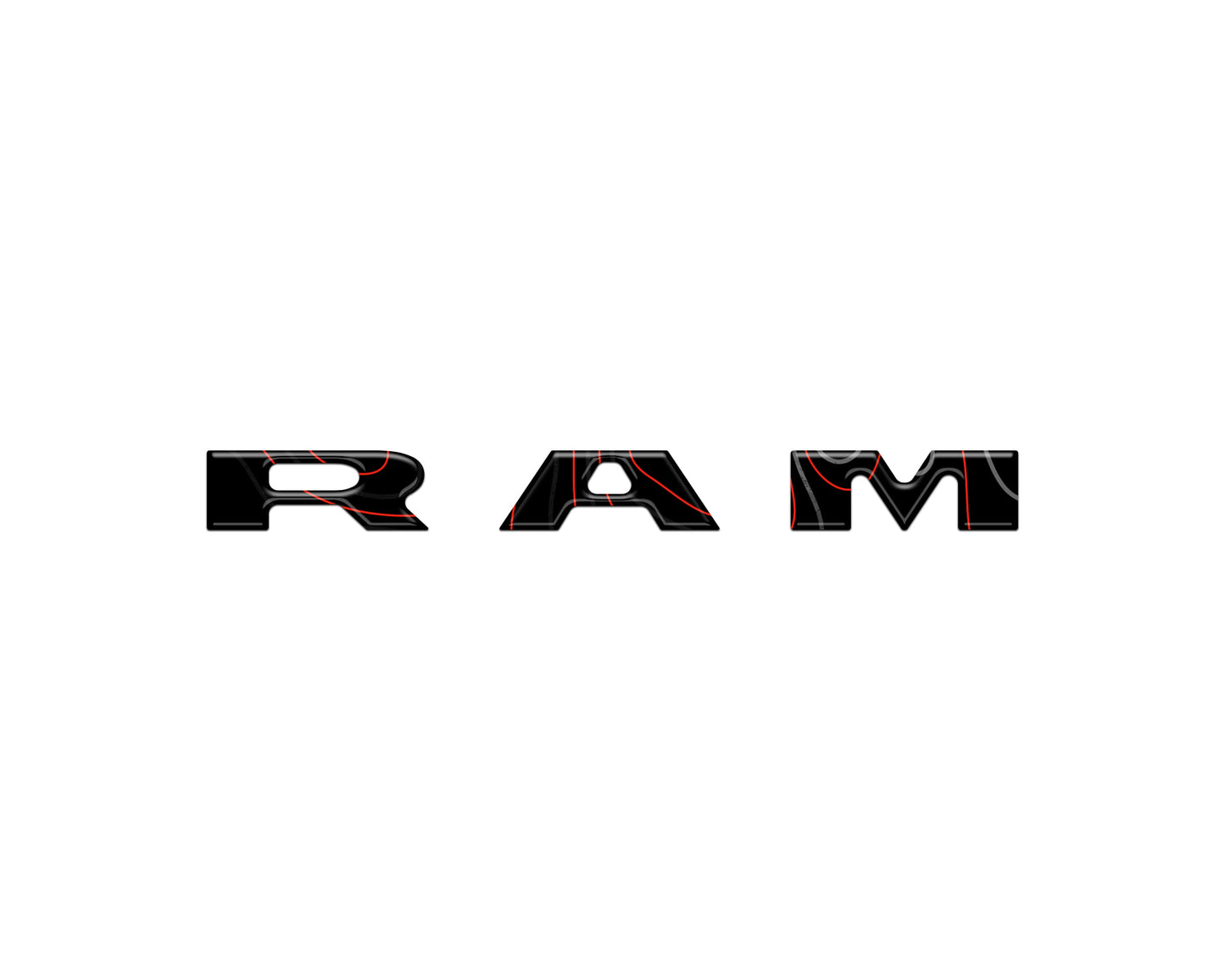 2025–2026 Ram 1500/2500/3500 Center Dash Letter Overlay Kit