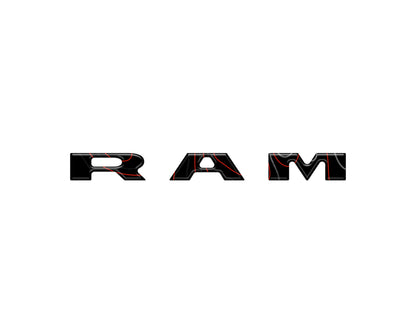 2025–2026 Ram 1500/2500/3500 Center Dash Letter Overlay Kit