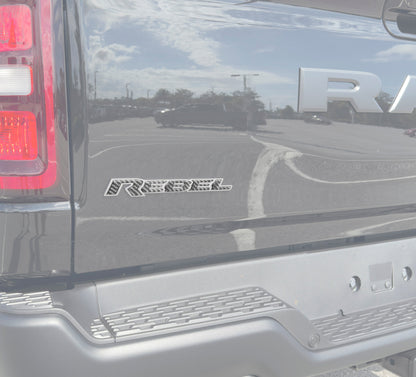 2025–2026 Ram 1500/2500/3500 Rebel Tailgate Emblem Insert Kit