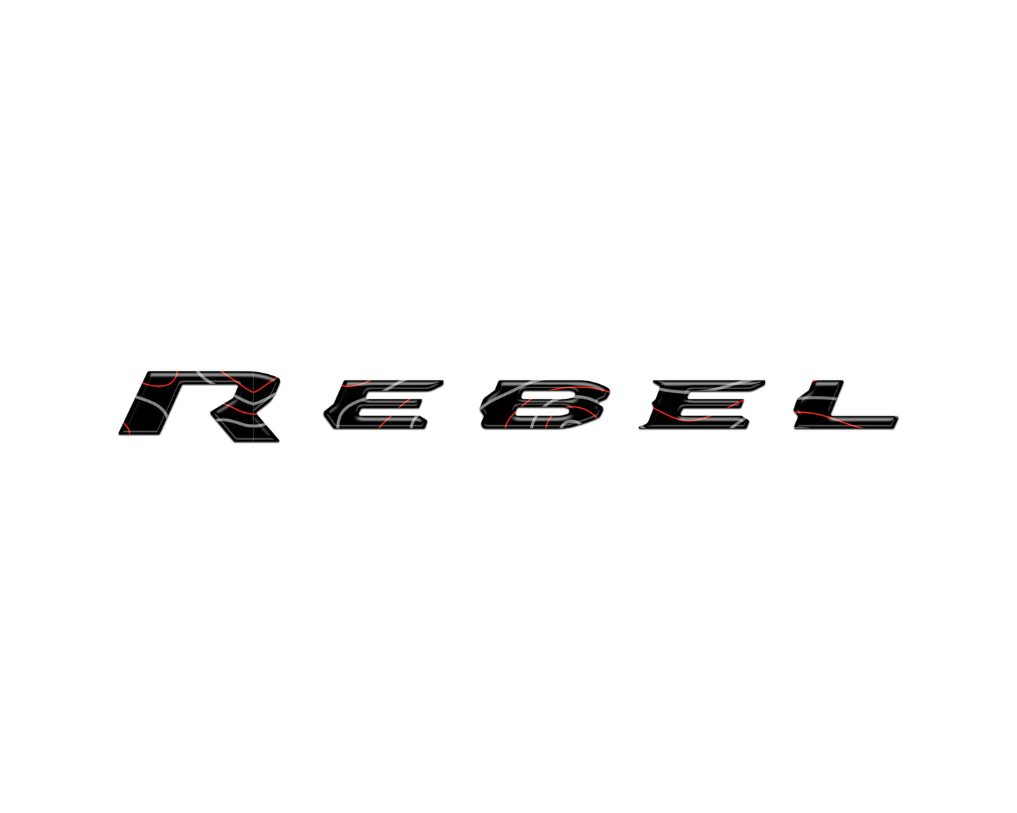 2025–2026 Ram 1500/2500/3500 Rebel Tailgate Emblem Insert Kit