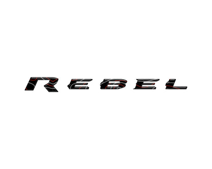 2025–2026 Ram 1500/2500/3500 Rebel Tailgate Emblem Insert Kit