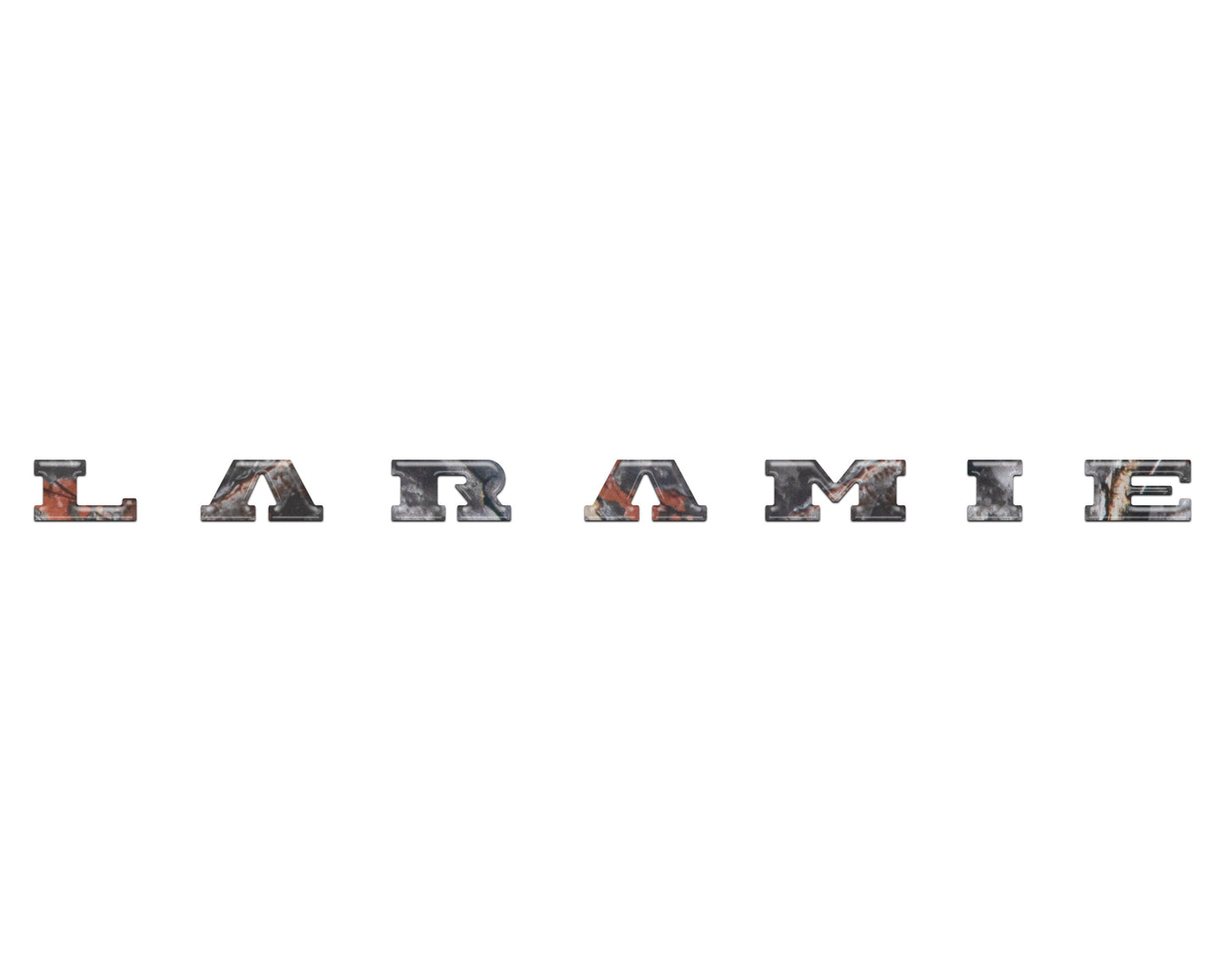 Laramie Tailgate Emblem Letter Inserts Fits 2025-2026 Ram 1500/2500/3500