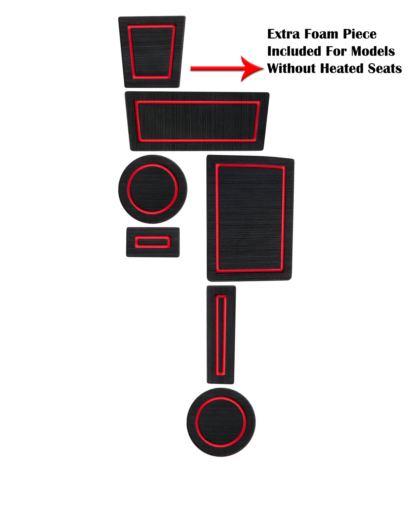 Custom Foam Cup Holder Inserts for Toyota 4Runner 2010–2024