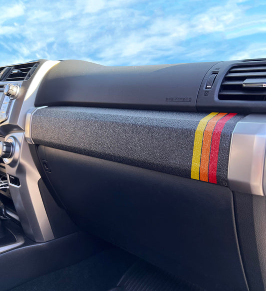 2010–2024 Toyota 4Runner Textured Glove Box Bar Accent Overlay