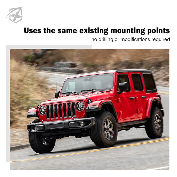Jeep Wrangler Aluminum Hood Latch with Distressed American Flag