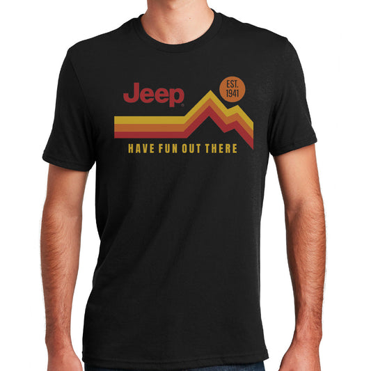 Men’s Jeep® “Have Fun Out There” Vintage T-Shirt – Black