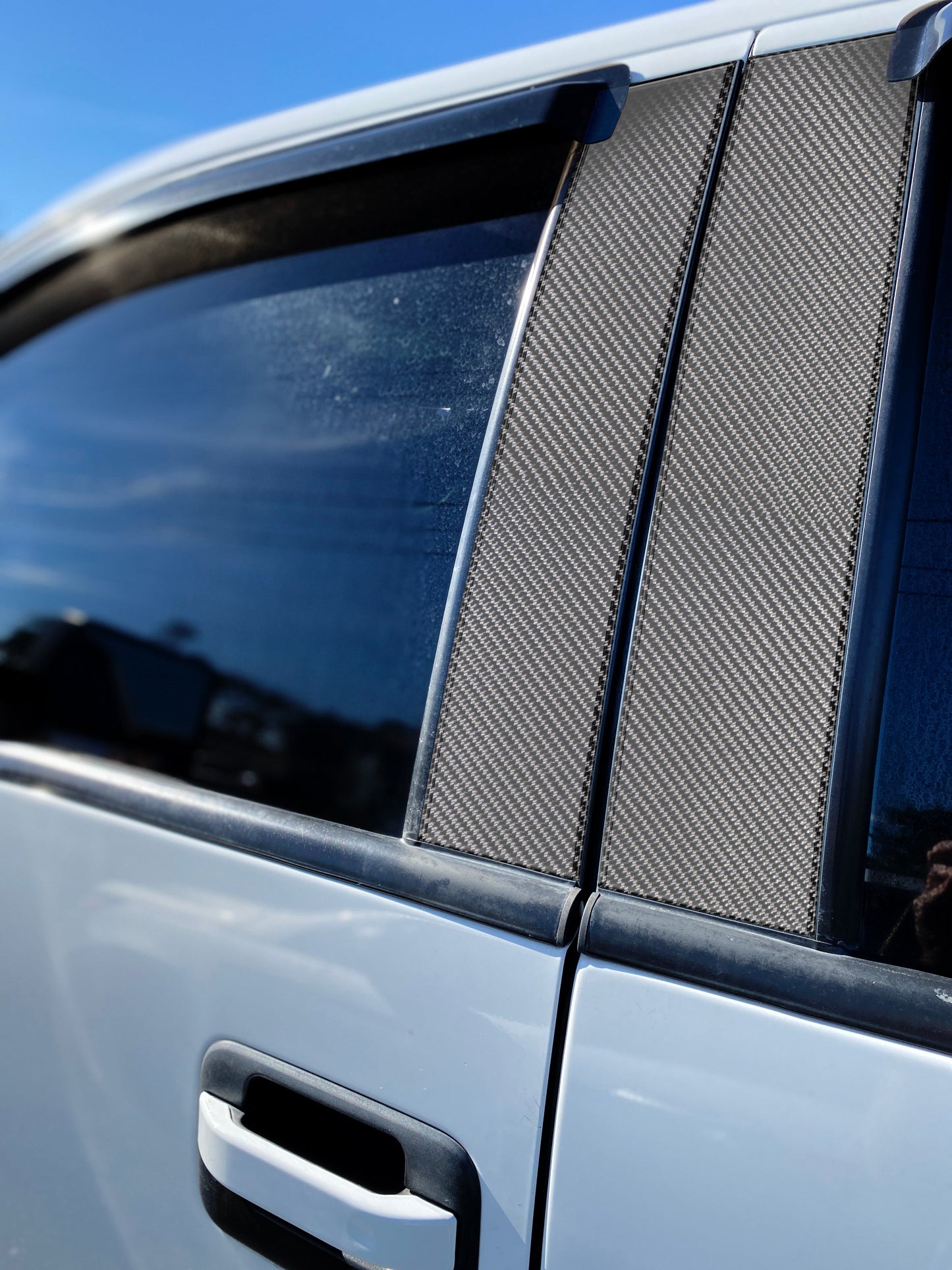 Door Pillars Accent Trim Fits 2009-2014 Ford F-150 (Super Crew/Super Cab)