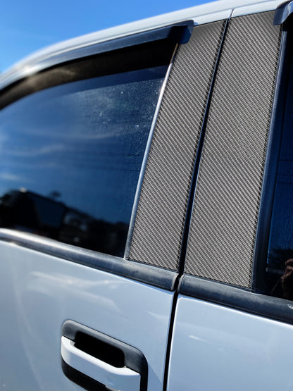 Door Pillars Accent Trim Fits 2009-2014 Ford F-150 (Super Crew/Super Cab)