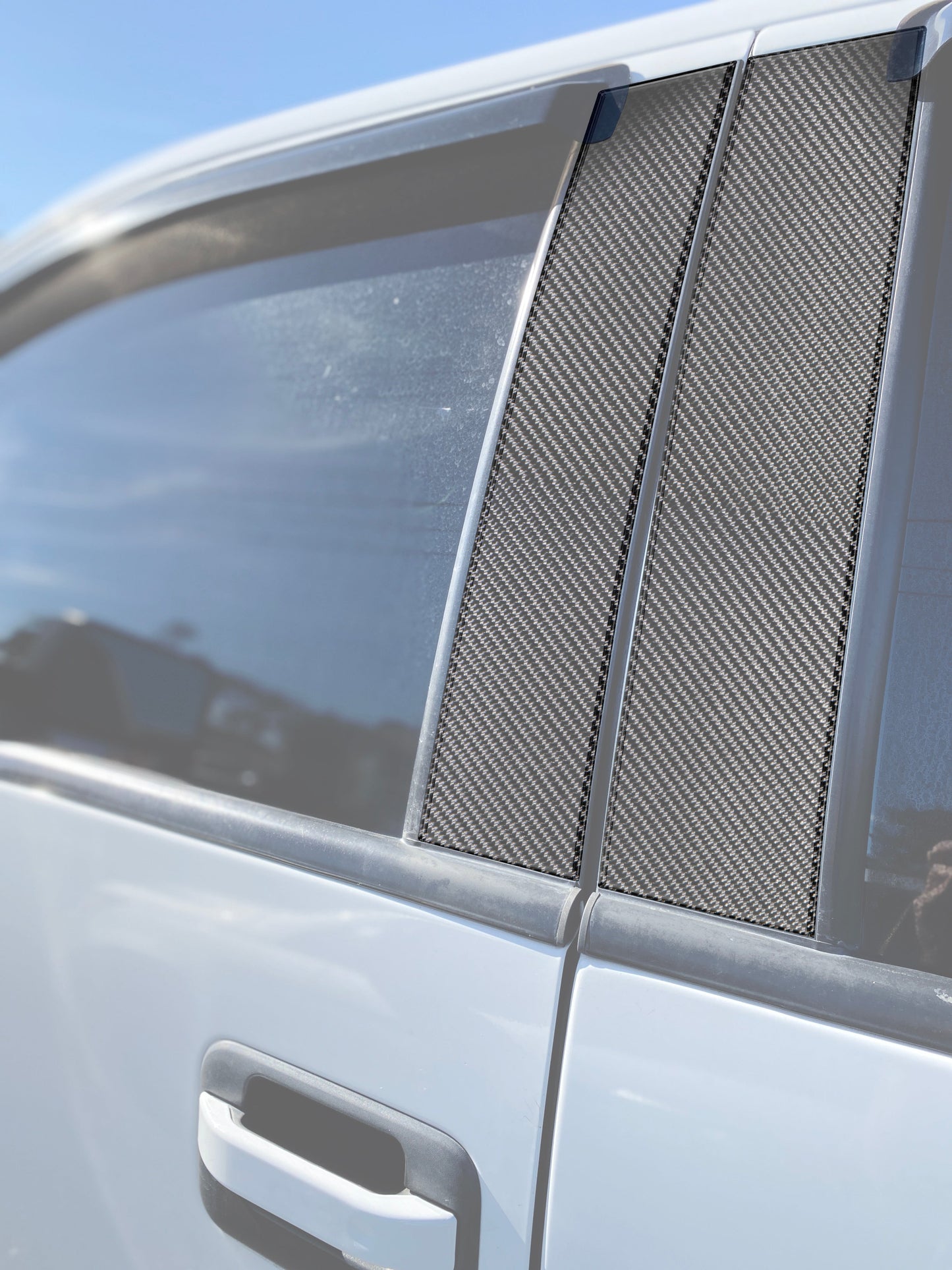 Door Pillars Accent Trim Fits 2009-2014 Ford F-150 (Super Crew/Super Cab)