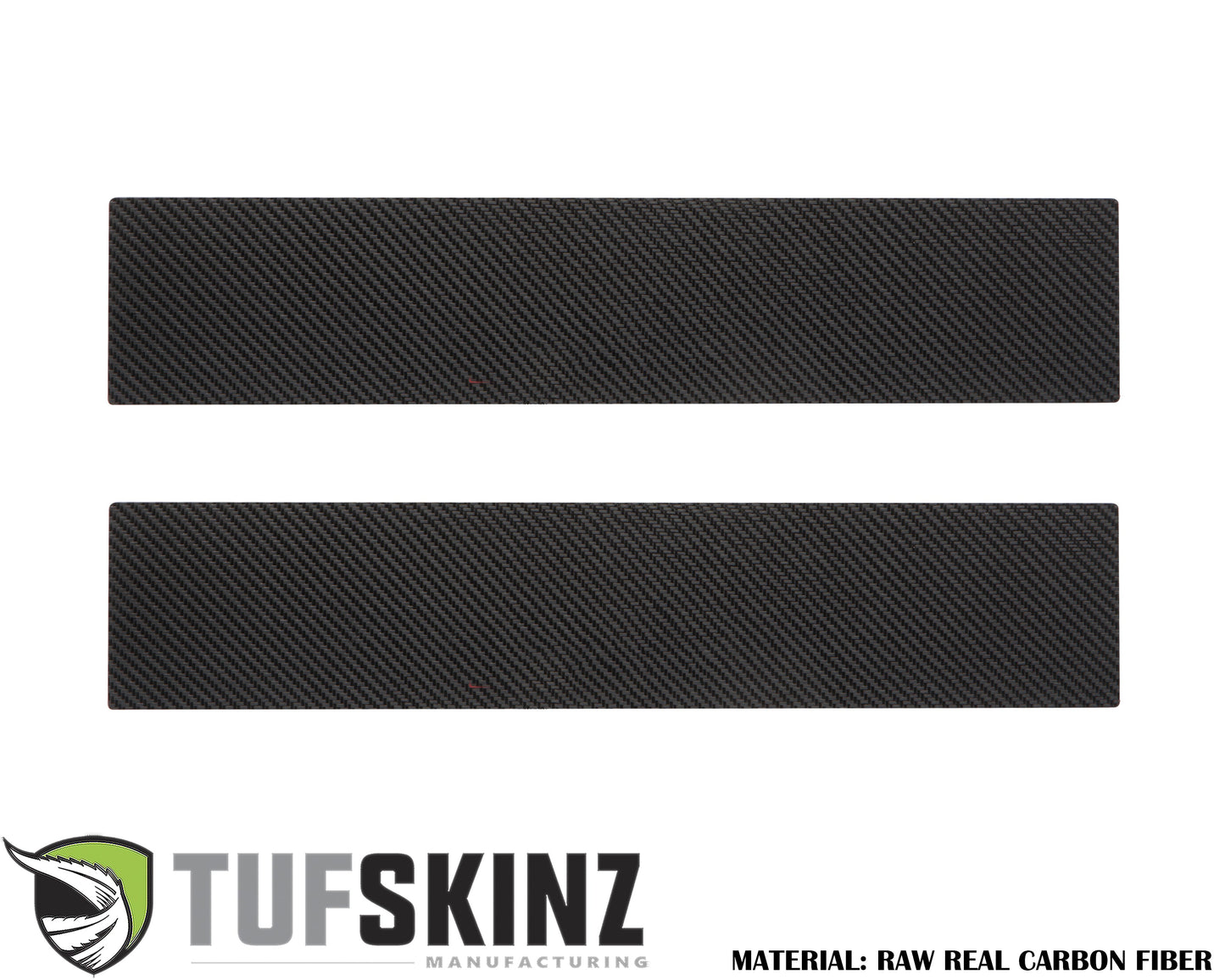 Door Sill Protection Overlays (Real Carbon Fiber) Fits 2017-2020 Ford Super Duty